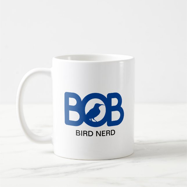 Caneca De Café Bob Bird Nerd (Esquerda)