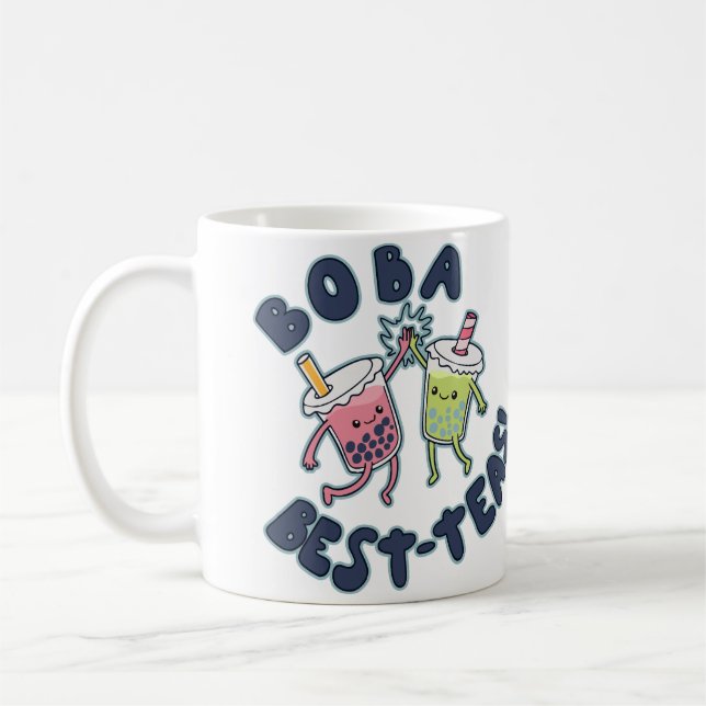 Caneca De Café Boba Melhores-Chás! (Esquerda)