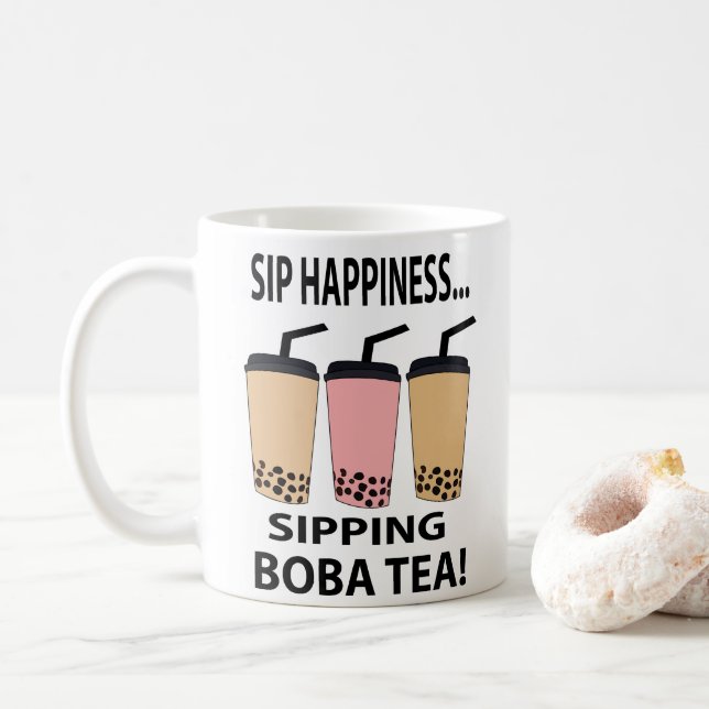 Caneca De Café Boba Tea Bubble Tea Boba Tea (Com Donut)