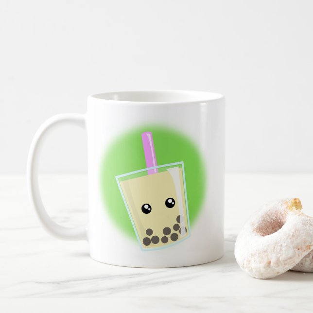 Caneca De Café Boba Time! Coffee Mug (Com Donut)