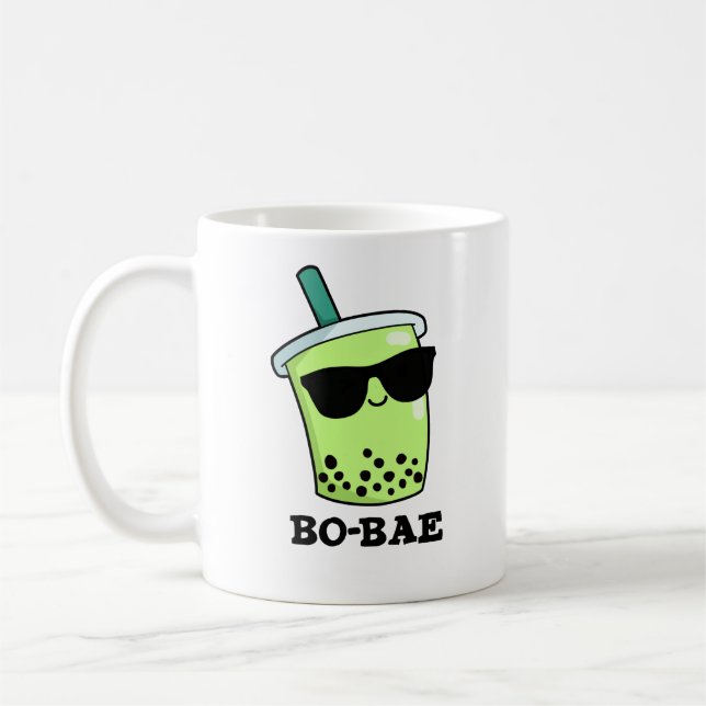 Caneca De Café BoBae Funny Boba Tea Pun (Esquerda)