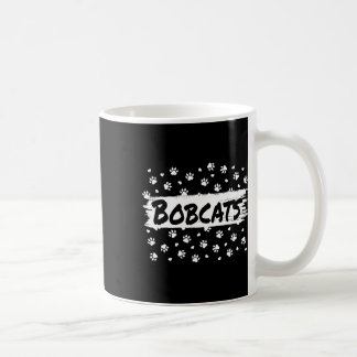 Caneca De Café Bobcats Mascot De Volta Ao Calor De Pegada Espirit