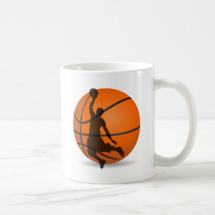 Caneca De Café bobina do jogador de basquete pop art