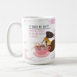 Caneca De Café Bobo Café Mug | Rapariga com Mug de Café