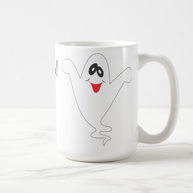 Caneca De Café Bobo de Halloween Ghost (Direita)