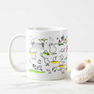 Caneca De Café Bobo Kiwi Birds mug por Nicole Janes