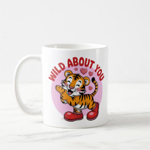 Caneca De Café Bobo Tiger com Calçados Gigantes Enviando Beijo