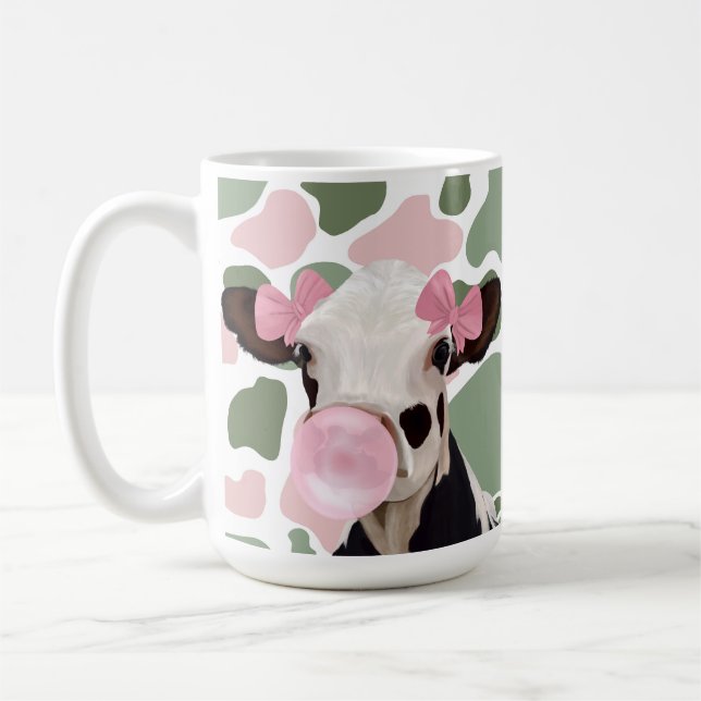Caneca De Café Boca-rosa-branca-branca-soprada-soprando (Esquerda)