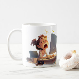 Caneca De Café Bocejo para café! Por ela