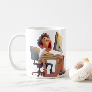 Caneca De Café Bocejo para café! Por Ele