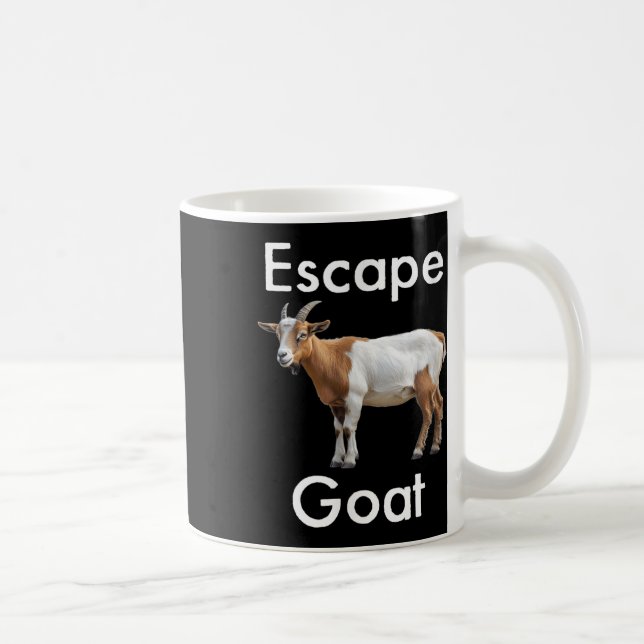 Caneca De Café Bode de Escape Engraçado Bode Expiatório Animal Hu (Direita)