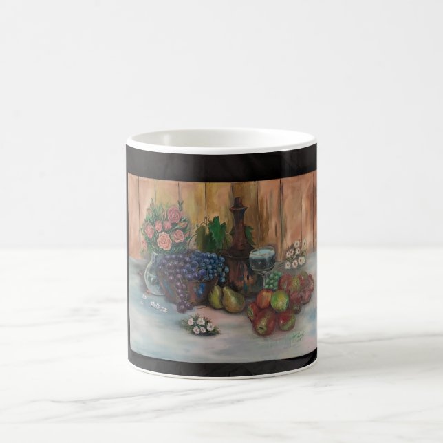 Caneca De Café Bodegón de Frutas y Flores (Centro)