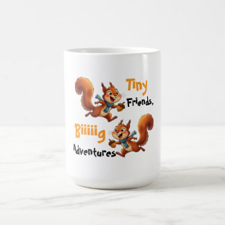 Caneca De Café Body de Bebê Esquilos Fofos,