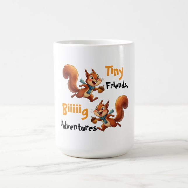 Caneca De Café Body de Bebê Esquilos Fofos, (Centro)