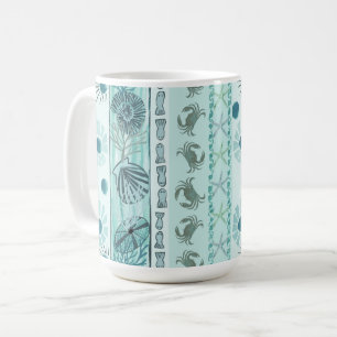 Caneca De Café Boêmia Oceânica e Floresta