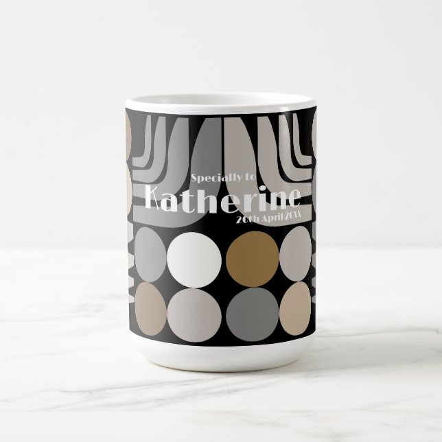 Caneca De Café Boêmio Preto Cinza (Centro)