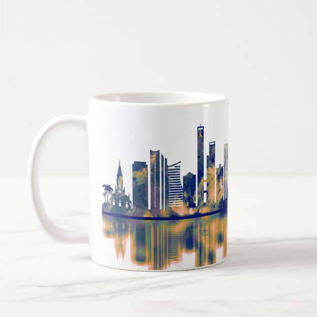 Caneca De Café Bogota Skyline (Esquerda)