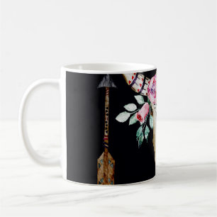 Caneca De Café Bohemian Deer Skull Watercolor Art