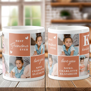 Caneca De Café Boho Best GRANDMA Ever Custom Modern 7 Foto