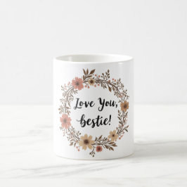Caneca De Café Boho Bestie Love