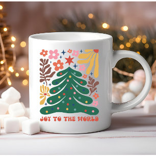 Caneca De Café Boho Christmas Joy to the World