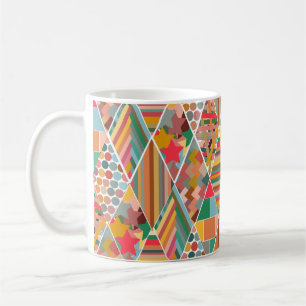 Caneca De Café Boho Crazy Quilt Coffee Mug