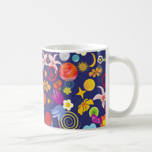 Caneca De Café Boho floral
