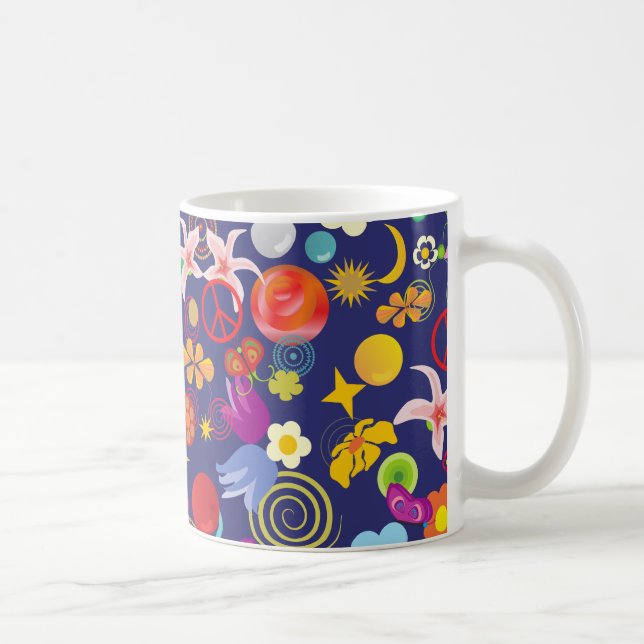 Caneca De Café Boho floral (Direita)