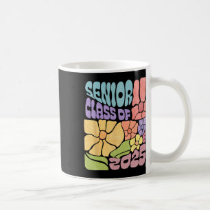 Caneca De Café Boho Floral Cl De 2025 Senior 2025 Graduado 25 Vol