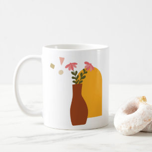 Caneca De Café Boho Floral Mug
