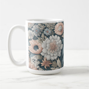 Caneca De Café Boho Flowers Design de 15 oz Classic Mug