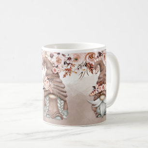 Caneca De Café Boho Gnomos Cerâmica Mug