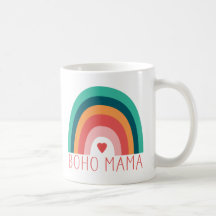 Boho Mama Arco-íris Moderno Cores Brilhantes Tendê