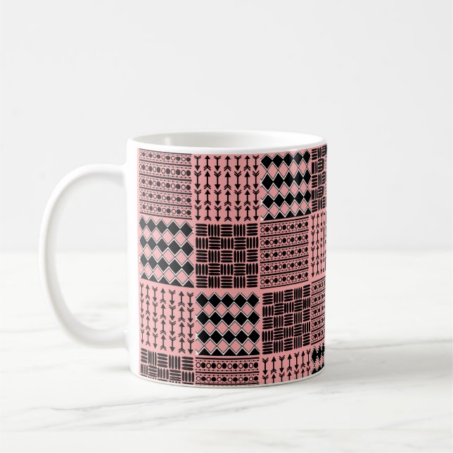 Caneca De Café Boho Quilt Coffee Mug (Esquerda)