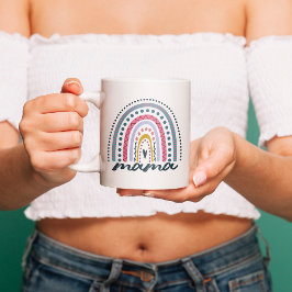 Caneca De Café Boho Rainbow Mama