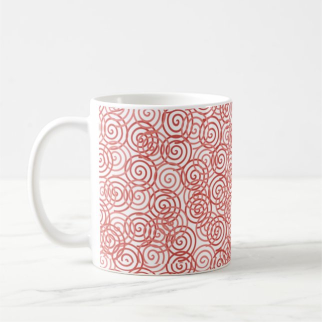 Caneca De Café Boho Spirals (Esquerda)