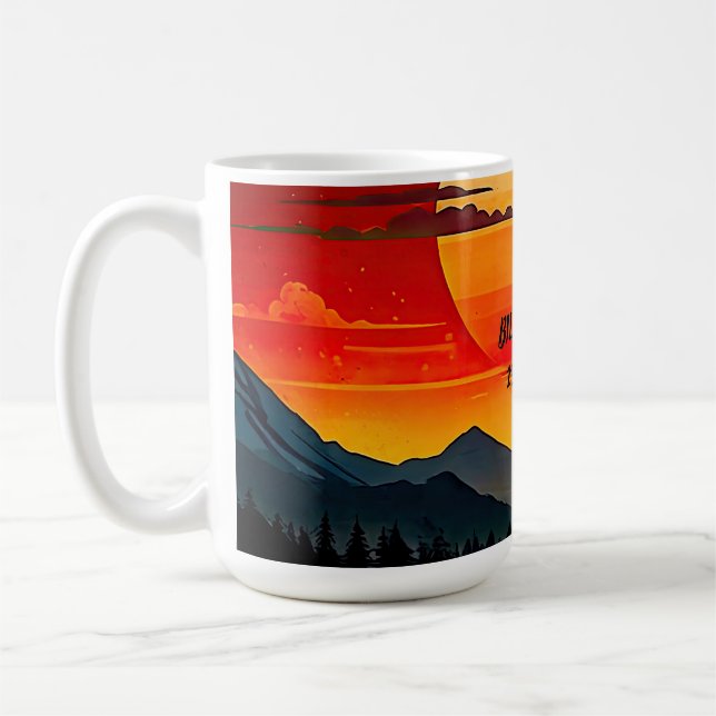 Caneca De Café BOHO Traveler minimalista (Esquerda)