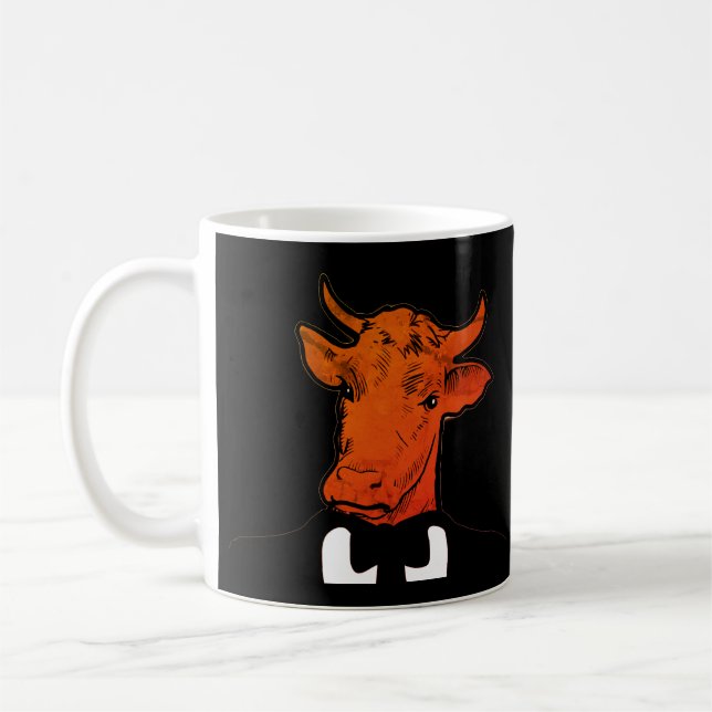 Caneca De Café boi, animal, (Esquerda)