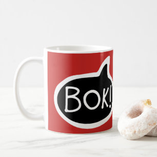 Caneca De Café BOK! Cumprimento croata, olá! bolha do discurso