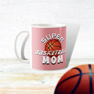 Caneca De Café Bola de Basquete Super Rosa Mãe Esportiva Mãe