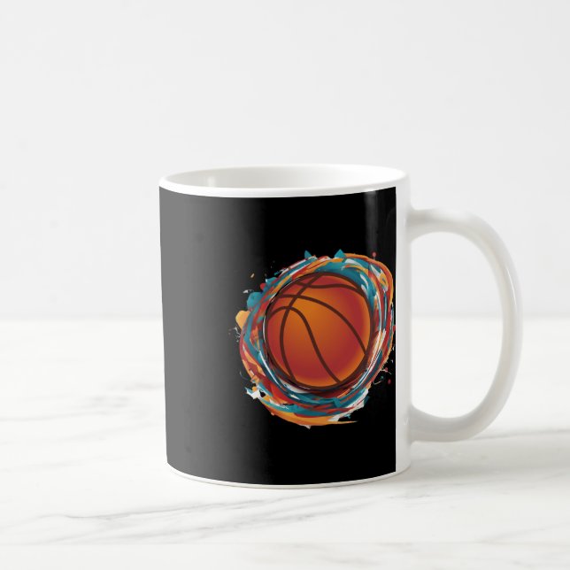 Caneca De Café Bola de basquetebol (Direita)