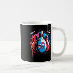 Caneca De Café Bola de Boliche 67 Seis Sete Alpha Gíria 6 7 Meme 