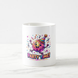 Caneca De Café Bola de Dança Disco Festa de Aniversário Divertida