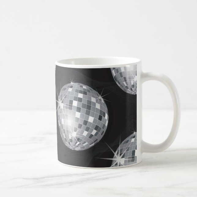 Caneca De Café bola de disco prateado (Direita)