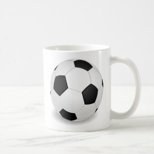 Caneca De Café Bola de futebol 3D