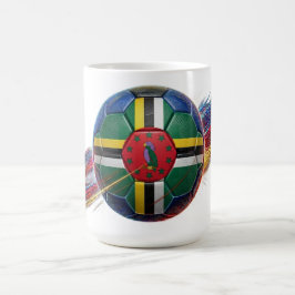 Caneca De Café Bola de Futebol da Dominica | Estádio Pronto | Ace