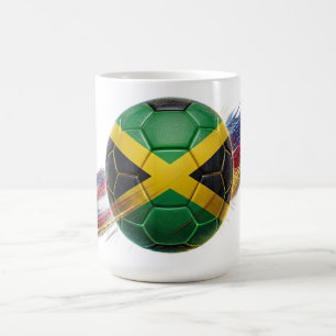 Caneca De Café Bola de Futebol da Jamaica   Estádio Pronto   Aces