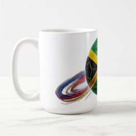 Caneca De Café Bola de Futebol da Jamaica | Estádio Pronto | Aces