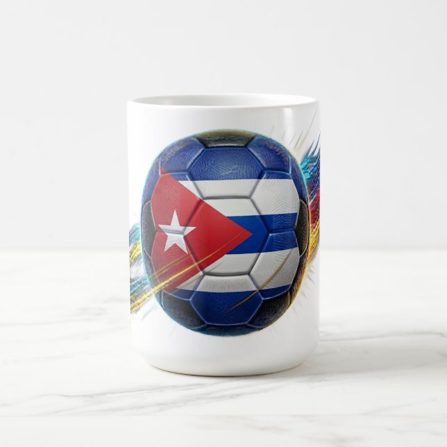 Caneca De Café Bola de Futebol de Cuba | Pronto para o Estádio |  (Centro)