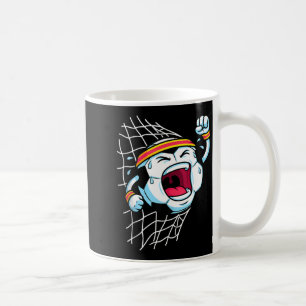 Caneca De Café Bola de Futebol de Desenho Animado Divertida Quebr